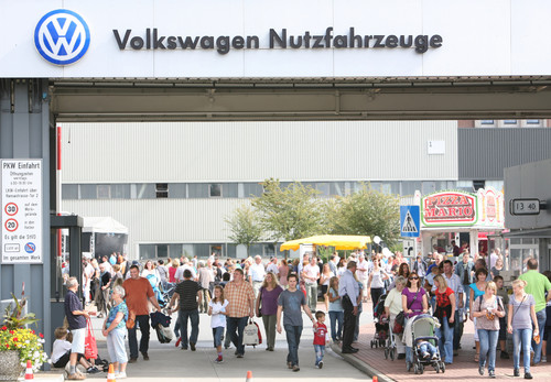 Familienfest im Nutzfahrzeugwerk von Volkswagen in Hannover.