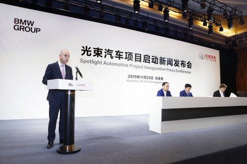 Feier zum Baubeginn für das gemeinsame Werk mit Great Wall Motors in Zhangjiagang: BMW-Finanzvorstand Dr. Nicolas Peter.