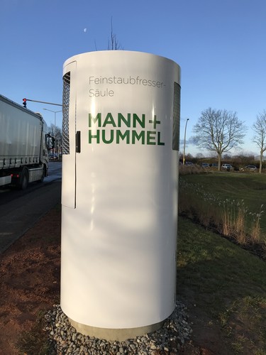 Feinstaubfilteranlage von Mann + Hummel in Ludwigsburg.