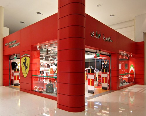 Ferrari-Shop in Dubai.