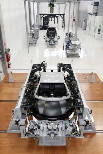 Fertigung des Lamborghini Aventador.