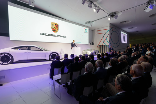 Festakt „70 Jahre Porsche Sportwagen“.