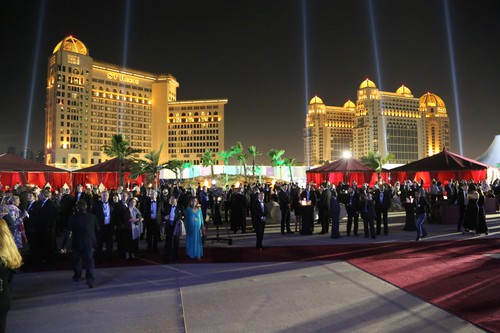 FIA-Gala der Sieger in Doha: Großer Auftritt.