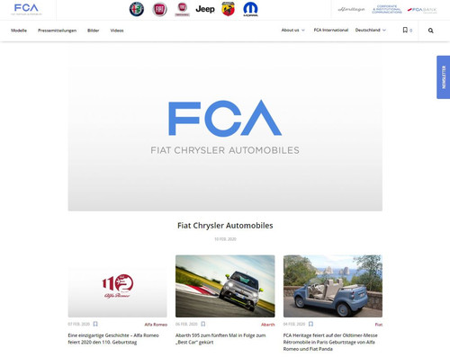 Fiat-Chrysler-Presseseite: www.media.fcaemea.com/de-de.