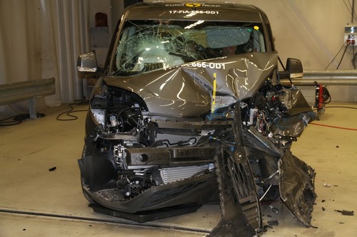 Fiat Doblo im Crashtest.