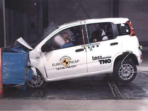 Fiat Panda im Euro-NCAP-Crashtest.