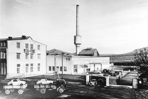 Fiat-Werk Heilbronn in den 1950er Jahren.