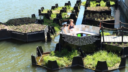 &quot;Floating Park&quot; in Rotterdam. 