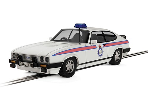 Ford Capri 3.0 „Manchester Police“ von Scalextric (1:32).
