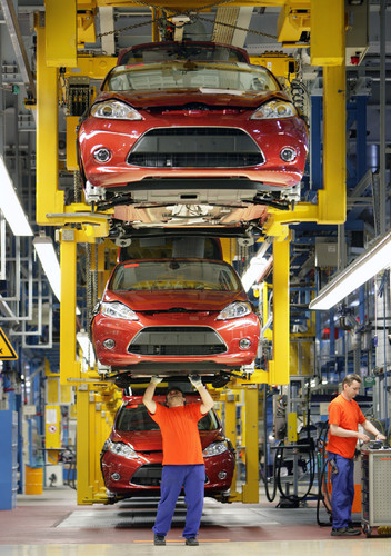 Ford Fiesta Produktion in Köln-Niehl.