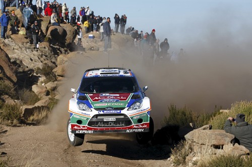 Ford Fiesta RS WRC auf der Rallye Argentienien.
