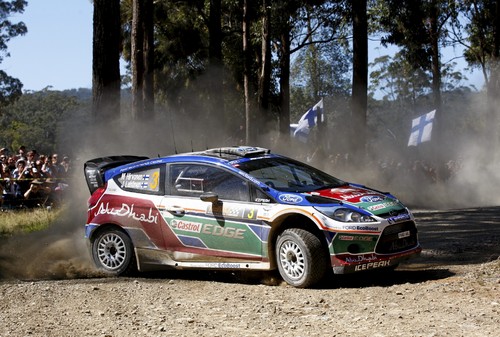 Ford Fiesta RS WRC von Mikko Hirvonen und Jamo Lehtinen.