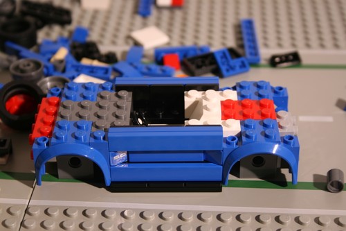 Ford Mustang GT von Lego im Bau.