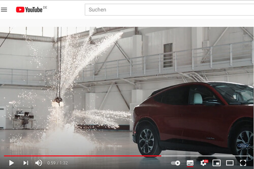 Ford Mustang Mach-E: Youtube-Videoausschnitt.