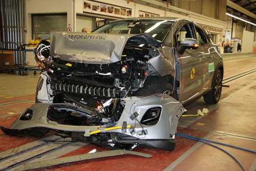 Ford Puma beim Euro-NCAP-Crashtest.