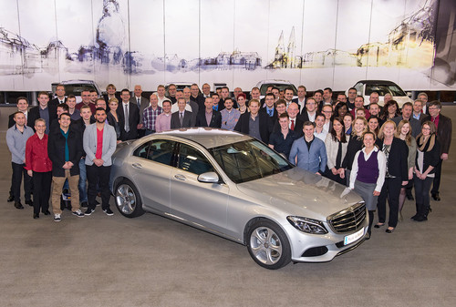 Freisprechungsfeier im Mercedes-Benz Werk Bremen.