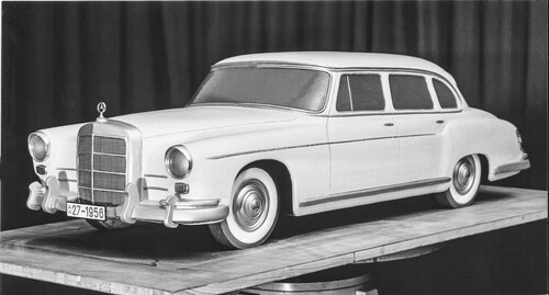 Frühes Designmodell von 1956 aus der Entwicklungsphase des Mercedes-Benz 600 (W 100).