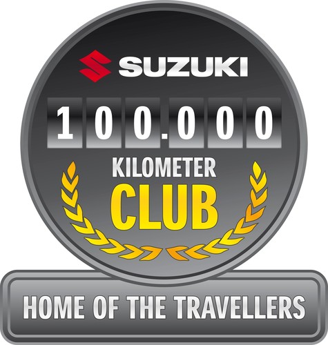 Für Vielfahrer: „100 000 Kilometer Club“ von Suzuki. 