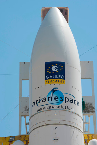 Galileo ist startbereit: Ariadne mit Satellit an Bord.