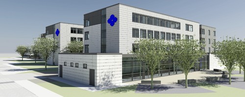 Geplante Unternehmenszentrale der Sumitomo Electric Group in Wolfsburg.