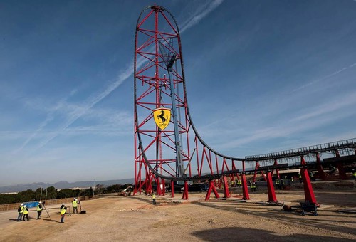 Geplanter Ferrari-Park in Barcelona: Bau der höchsten Achterbahn in Europa.