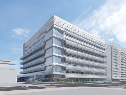 Geplantes Gebäude von Toyota für die Fertigung von Brennstoffzellen-Stacks.