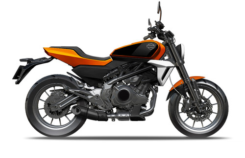 Geplantes Harley-Davidson-Einsteigermodell mit 338 Kubikzentimetern Hubraum für Asien. 