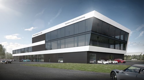 Geplantes Porsche Experience Center am Hockenheimring (Computergrafik).