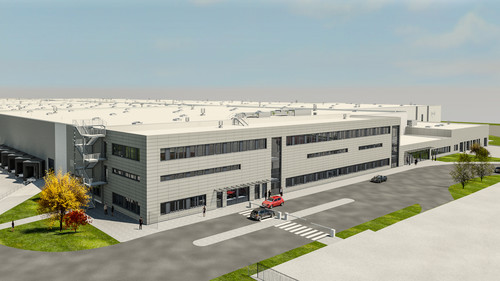 Geplantes Warenverteilzentrum von Opel in Bochum.