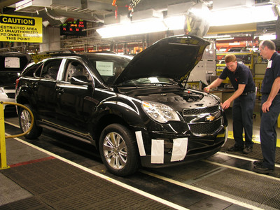 GM CAMI Automotive plant in Ingersoll, Ontario.
