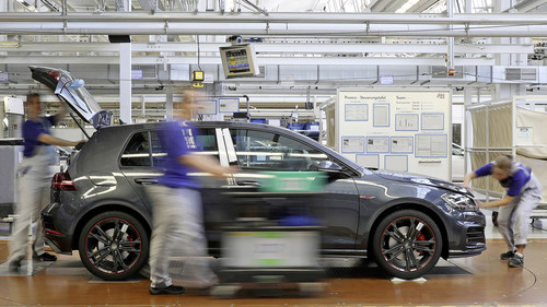 Golf-Produktion im VW-Stammwerk Wolfsburg.