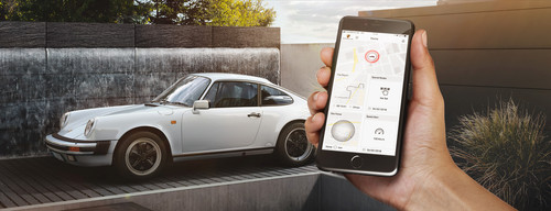 GPS-basiertes Porsche Classic Vehicle Tracking.