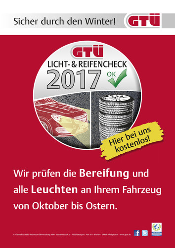 GTÜ-Licht- und Reifencheck.