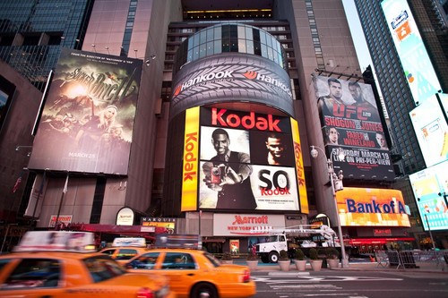Hankook wirbt wieder am Times Square.