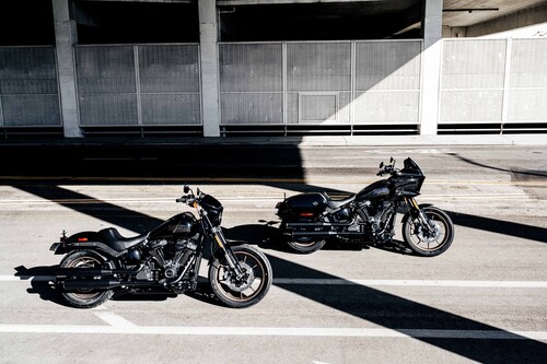 Harley-Davidson Low Rider S (l.) und Low Rider ST.