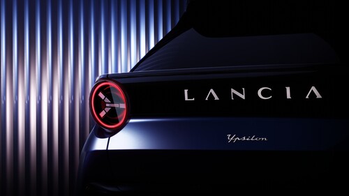 Heckansicht des neuen Lancia Ypsilon.
