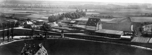 Herzogenaurach in den 1940er-Jahren: Hier befindet sich später das Schaeffler-Werksgelände.
 