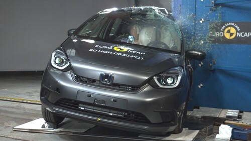 Honda Jazz e-HEV im Euro-NCAP-Crashtest.