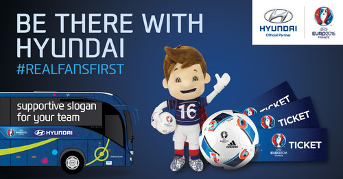 Hyundai-Aktion zur Fußball-Europameisterschaft.