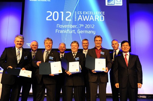 Hyundai Europa zeichnete auch vier deutsche Händler mit dem „Customer Satisfaction Excellence Award“.