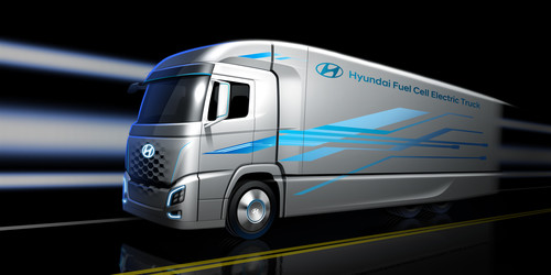 Hyundai Fuel Cell Electric Truck.