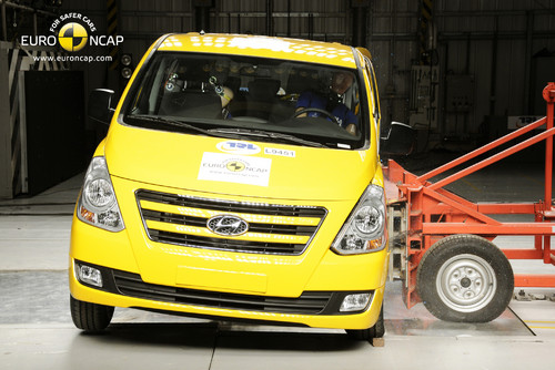 Hyundai H1 im Euro-NCAP-Crashtest.