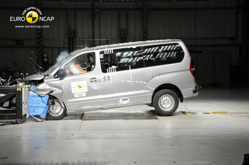 Hyundai H1 im Euro-NCAP-Crashtest.
