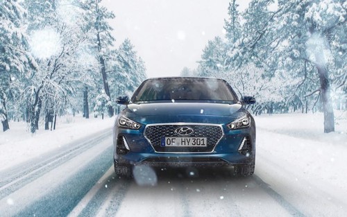 Hyundai im Winter.