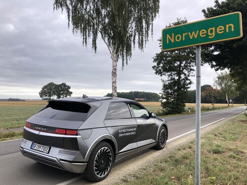Hyundai Ioniq 5 auf „Weltournee“: Norwegen in Deutschland.
