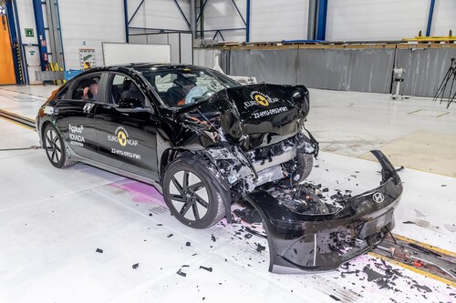 Hyundai Ioniq 6 im Euro-NCAP-Crashtest.