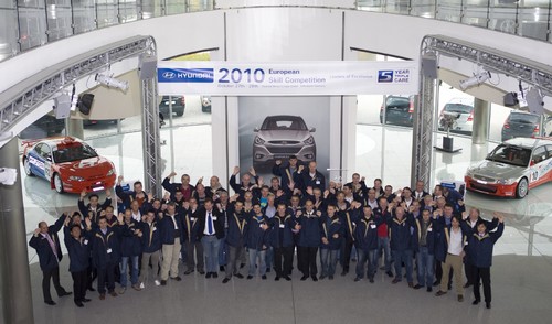 Hyundai kürte in der Offenbacher Zentrale seine besten europäischen Mechaniker.