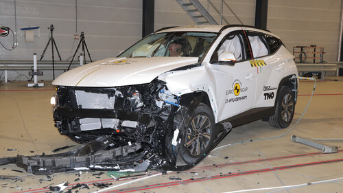 Hyundai Tucson im Euro-NCAP-Crashtest.