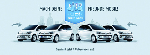Ideenwettbewerb 201Eup! zu Freunden201C von Volkswagen.