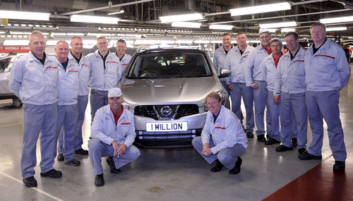 Im britischen Nissan-Werk in Sunderland wurde der einmillionste Qashqai produziert.